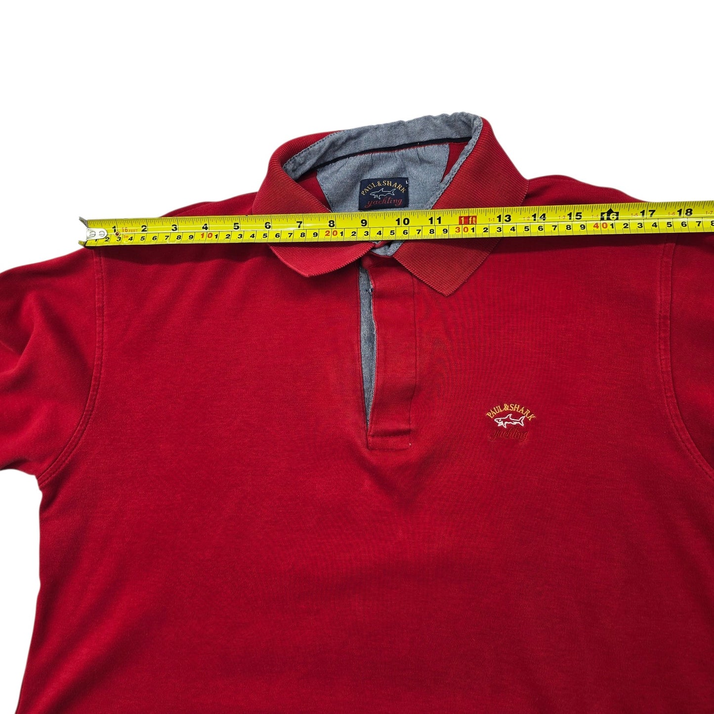 Paul & Shark Men Red Rugby Shirt size L product image 5