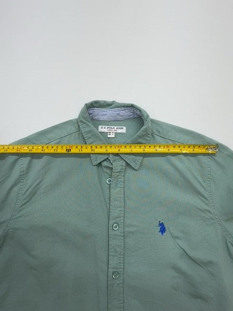 U.S. Polo Assn Boys Green Polo Shirt size L product image 8
