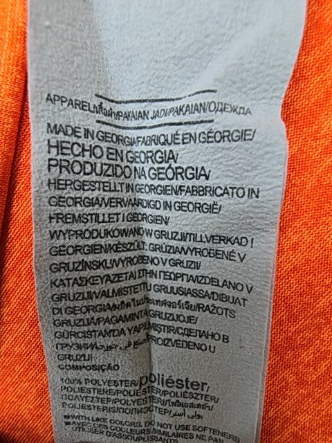 Under Armour Men's Orange HeatGear Tech T-Shirt Loose Fit Size M - EUC
