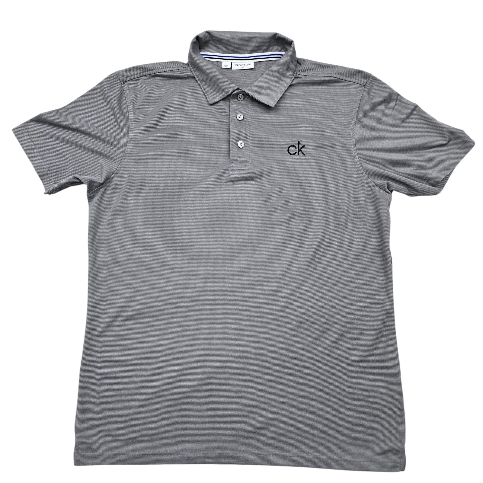 Calvin Klein Men Gray Polo Shirt size M product image 1