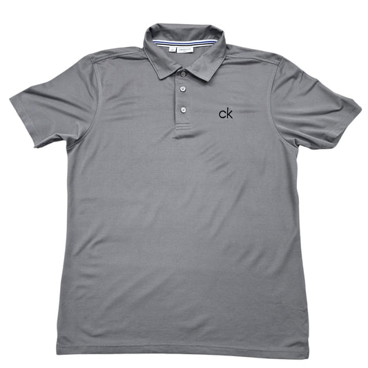 Calvin Klein Men Gray Polo Shirt size M product image 1