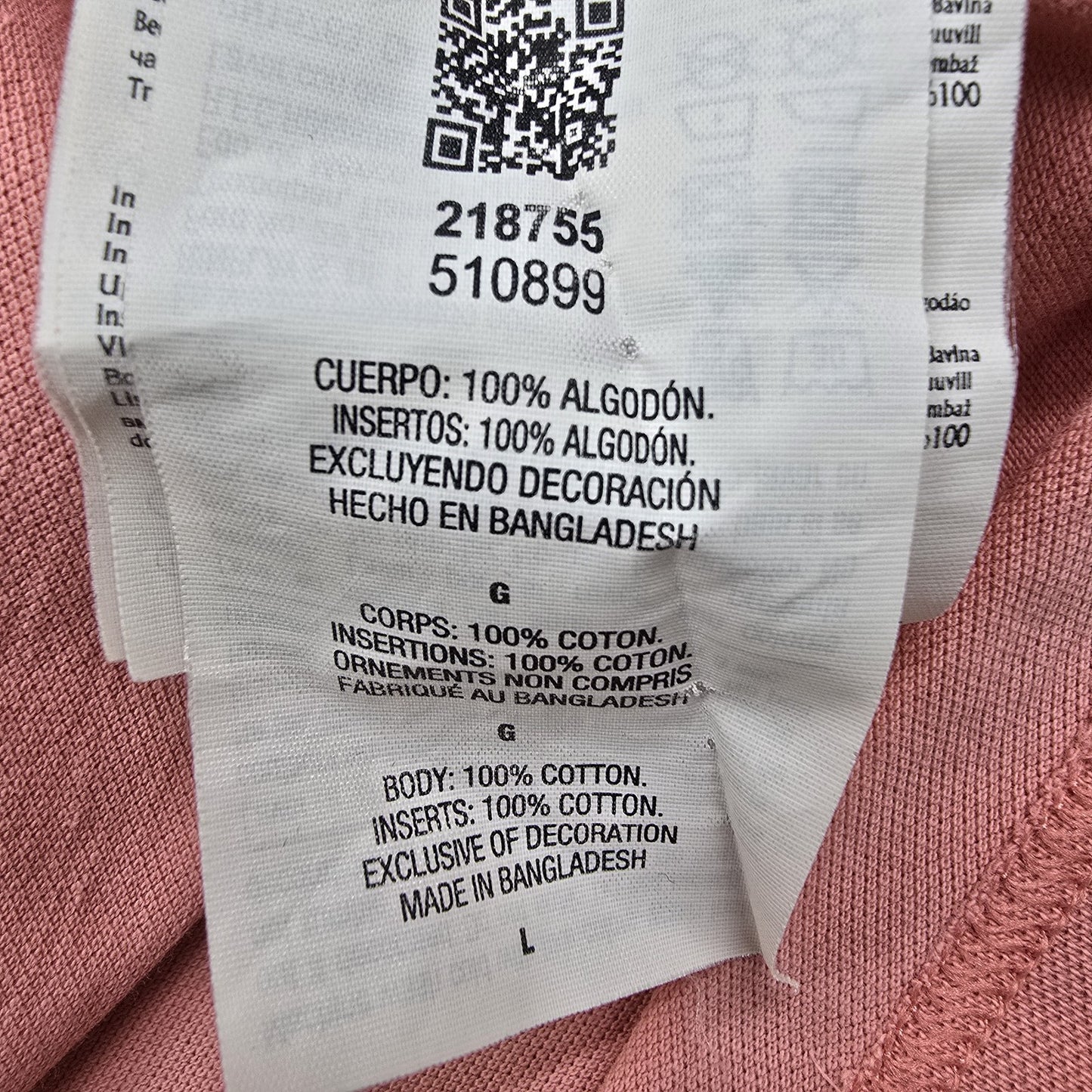 Champion Men's L Rose Mauve Cotton Polo Short Sleeve Striped Collar
