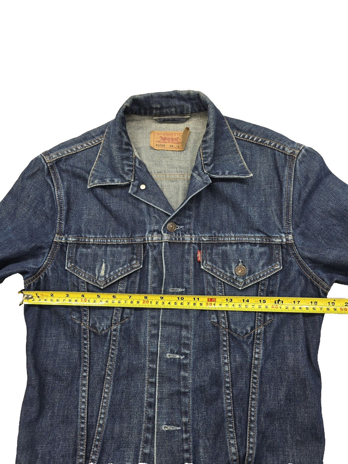 Levi's Men's Dark Blue Vintage Denim Trucker Jacket L