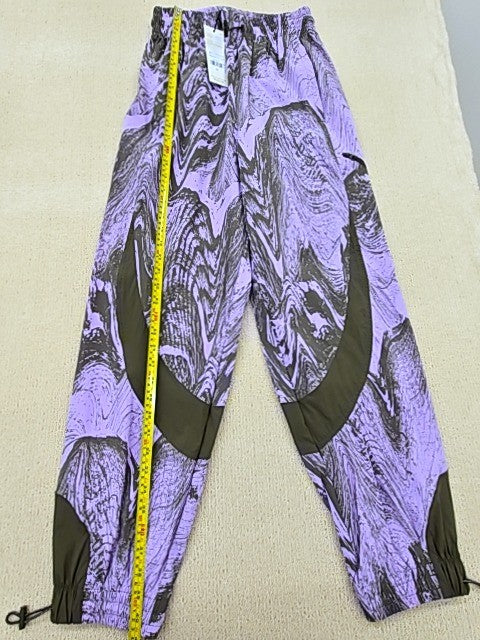 Adidas Stella McCartney Purple Marbled Wide Leg Track Pants Women M