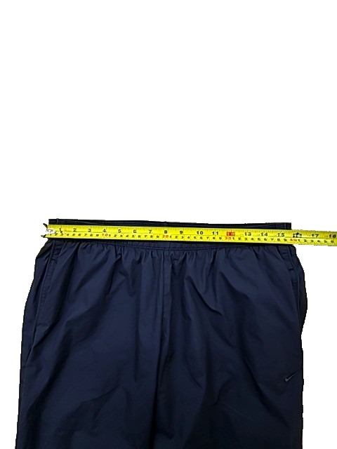 Nike Men's L Navy Track Pants Dri-FIT 100% Polyester Elastic Waist