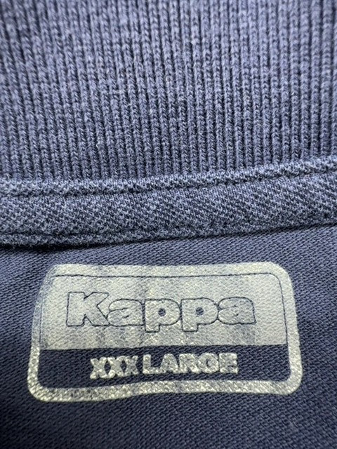 Kappa Men's XXXL Navy Polo Shirt 100% Cotton Embroidered