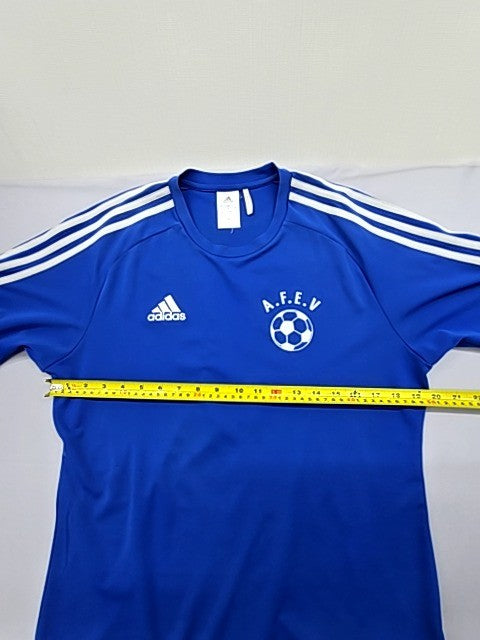 Adidas Climacool Blue Stripe Jersey M Short Sleeve Crewneck