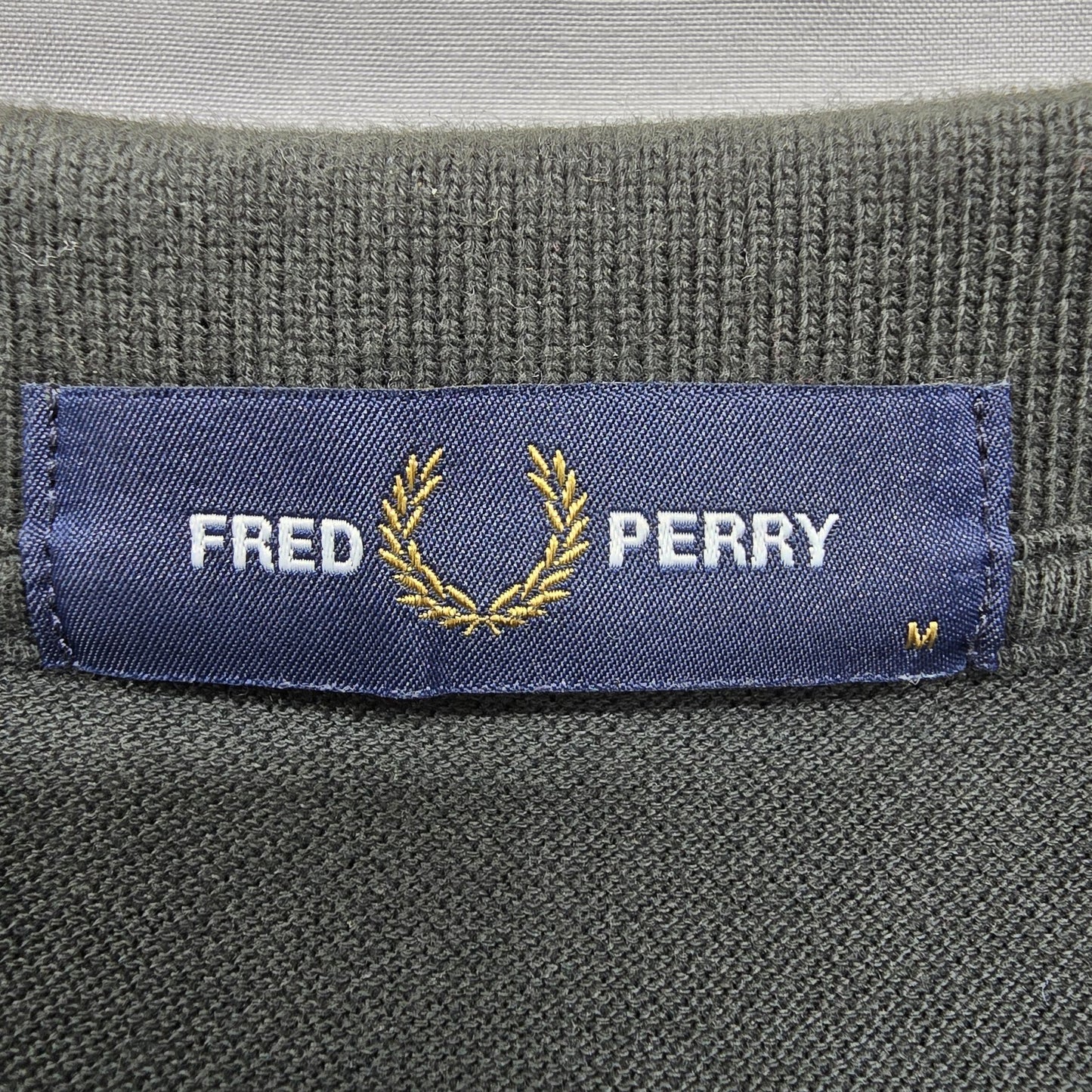 Fred Perry Men's Charcoal Twin Tipped Polo Size M M3600