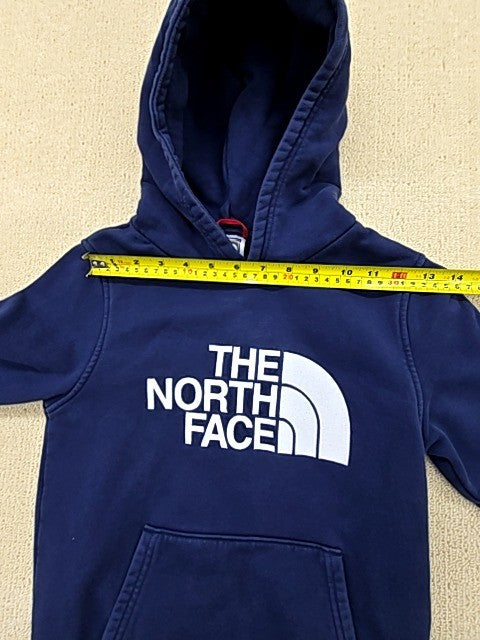 The North Face Youth Navy Pullover Hoodie Size M Kangaroo Pocket