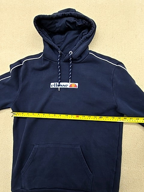 Ellesse Men's Navy Pullover Hoodie Size M Kangaroo Pocket