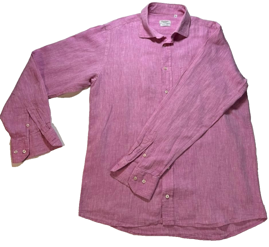 Raphael Positano Linen Button Men's Shirt | Size: M