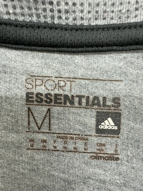 Adidas Men's Grey Camo Short Sleeve T-Shirt Crewneck Climalite