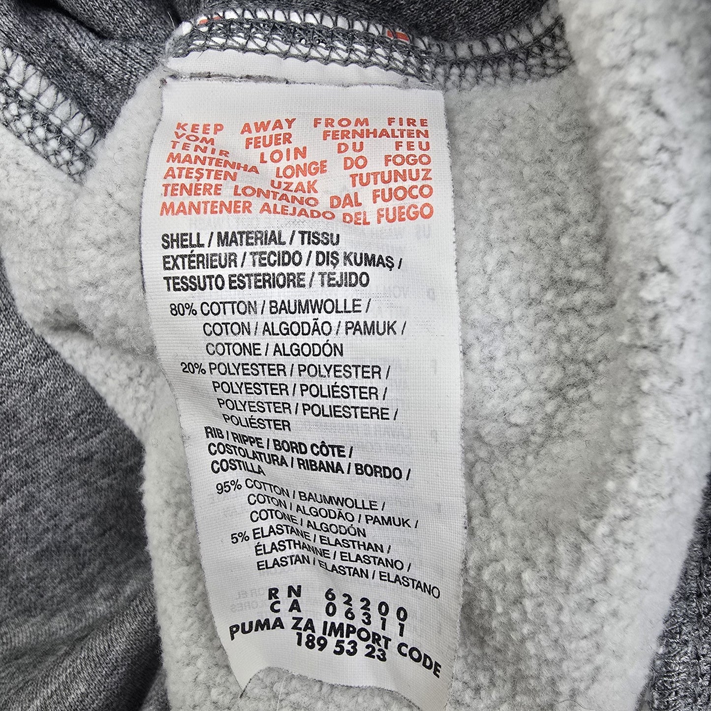 Puma Men Gray Hoodie size L product image 4