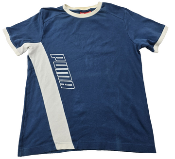 Puma Men's Navy Blue Crew Neck T-Shirt Short Sleeve Size M