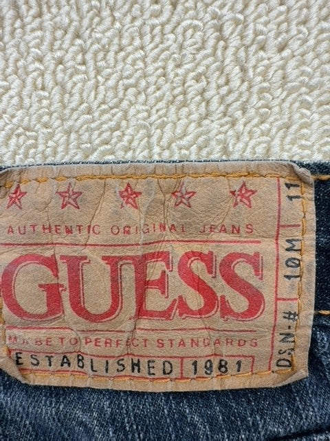 GUESS Women's Blue Vintage Jeans 100% Cotton Made in USA