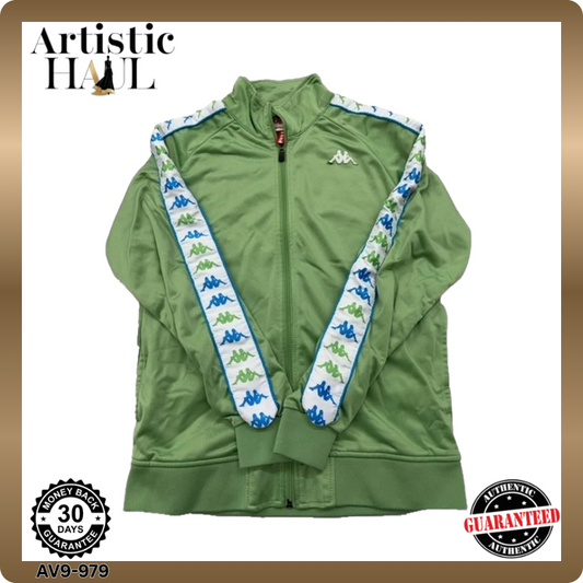 Kappa Men's Green Jacket – Size M, Slim Fit