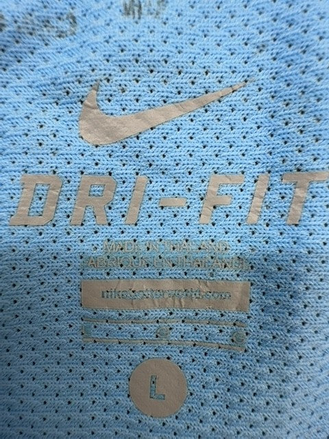 Nike Men's Light Blue Manchester City Dri-FIT Football Shirt L
