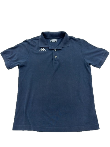 Kappa Men's Navy Blue Polo Shirt Medium Short Sleeve Cotton