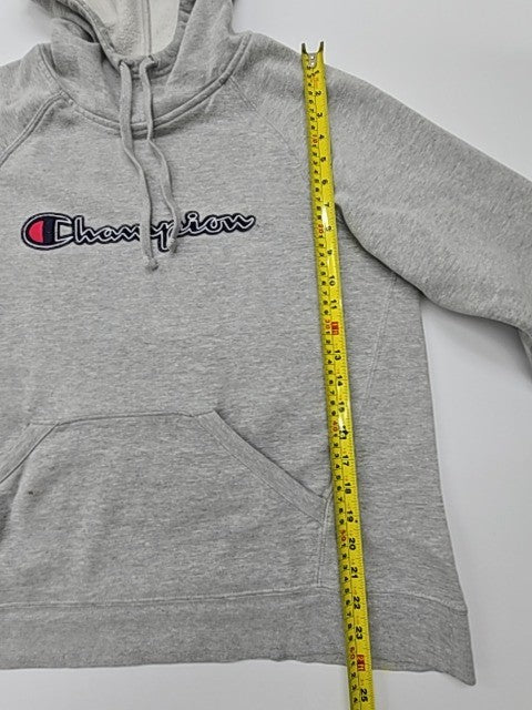 Champion Boys Gray Pullover Hoodie Size L/G Fleece Kangaroo Pocket