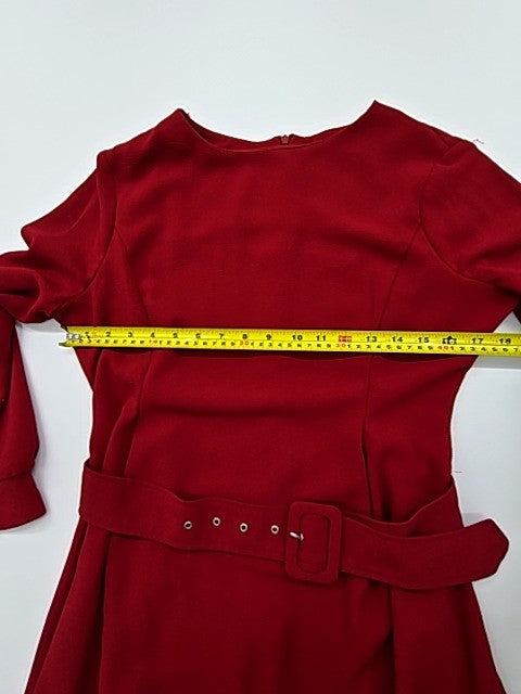 Altre Girls Burgundy Fit & Flare Dress Size 10 USA