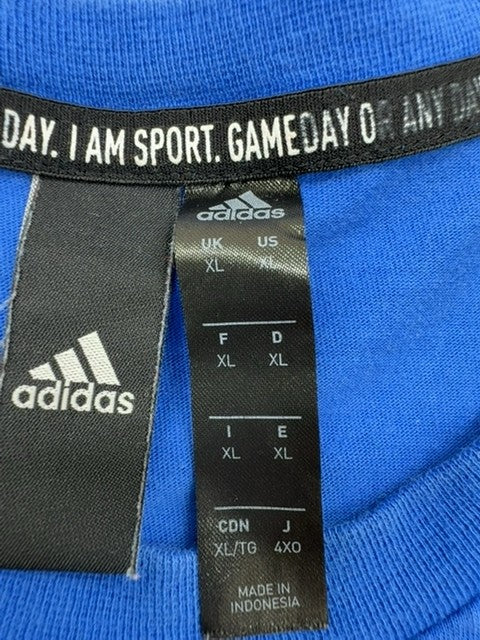 Adidas Men's Blue Crewneck Short Sleeve T-Shirt XL New
