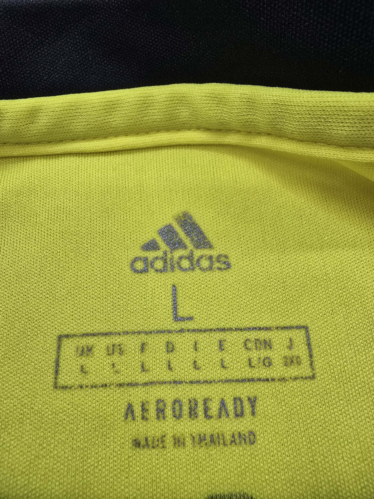 Adidas Yellow Soccer Jersey Men's L AEROREADY Moisture-Wicking Mesh