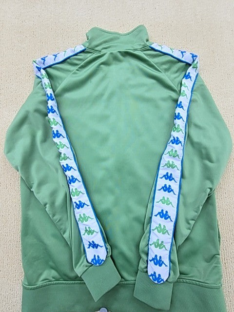 Kappa Artem 2 Track Jacket Men Medium Green Logo Tape