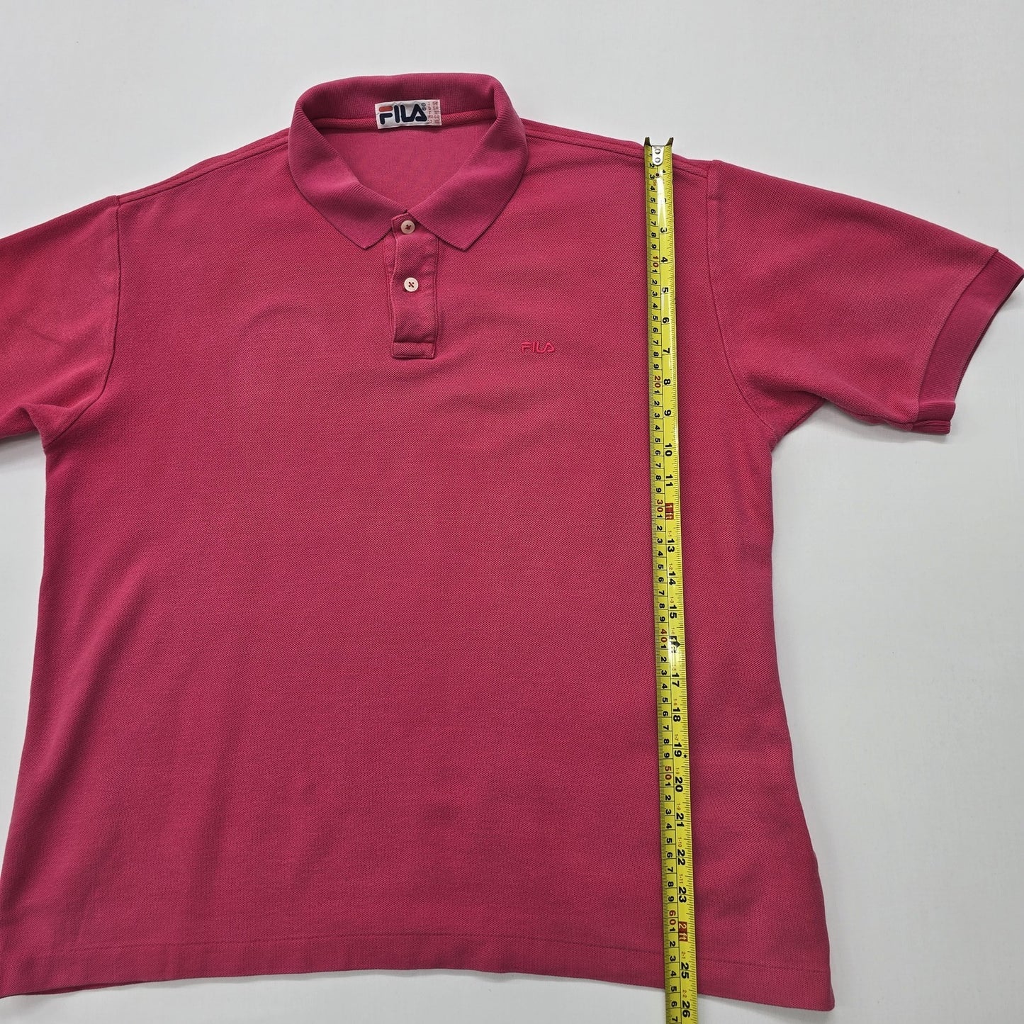 Fila Men Raspberry Polo Shirt Big & Tall Size 2XL Regular Fit Logo