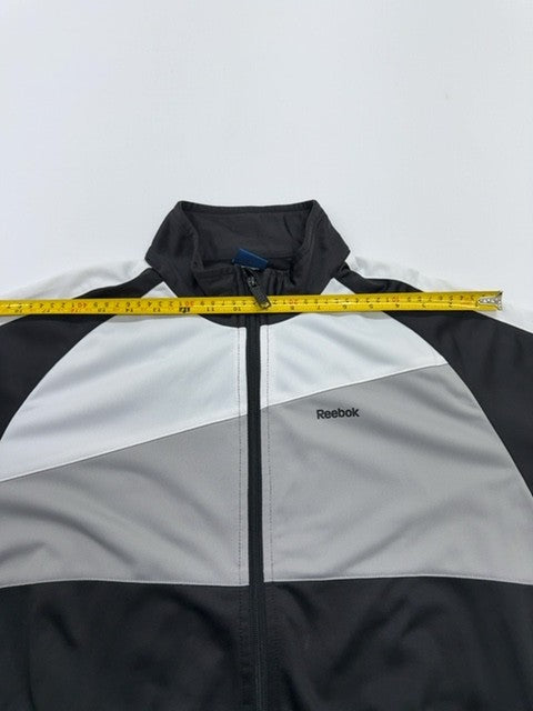 Reebok Boys Black Windbreaker Jacket Size 16A Full Zip Lightweight