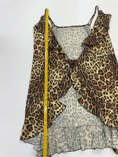 Agiveness Women Brown Tank Top size L product image 5