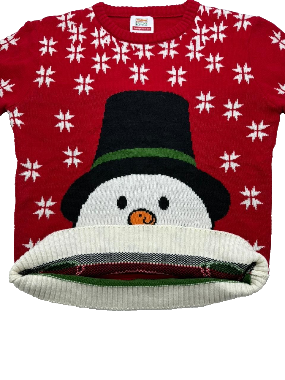Snow Man Nationale Postcode Loterij Prettige Kerst-Trui