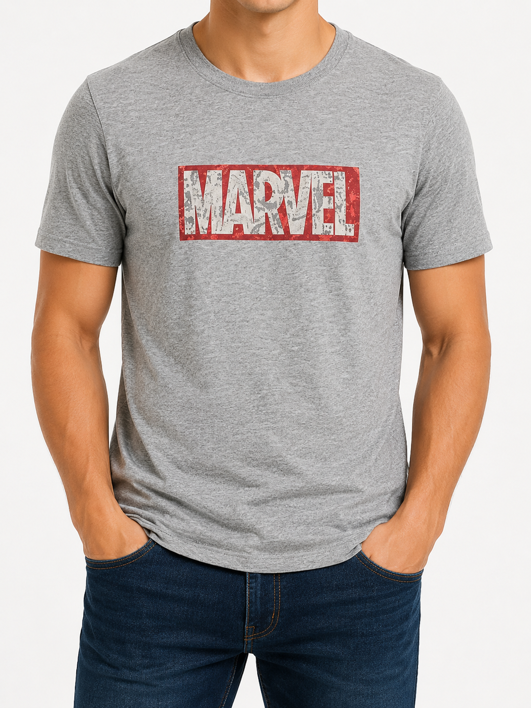 Jack & Jones Men Gray T-Shirt size L product image 1