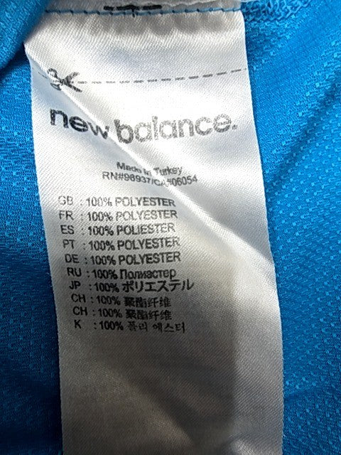 New Balance Men's Blue Graphic T-Shirt M Athletic NB DRY