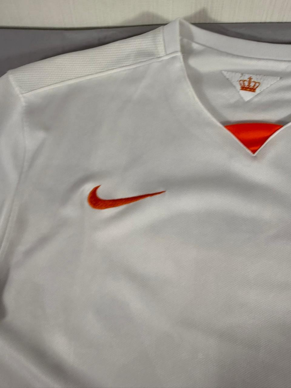 Nike Netherlands National Team Jersey White Orange Lion Dri-FIT Football Shirt