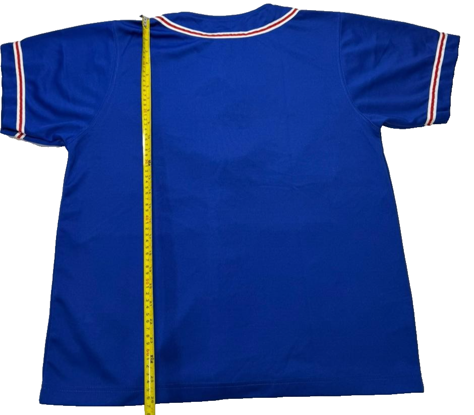 Men's South Central 65 Jersey Blue Red Baseball Shirt 2Xl Classic Retro