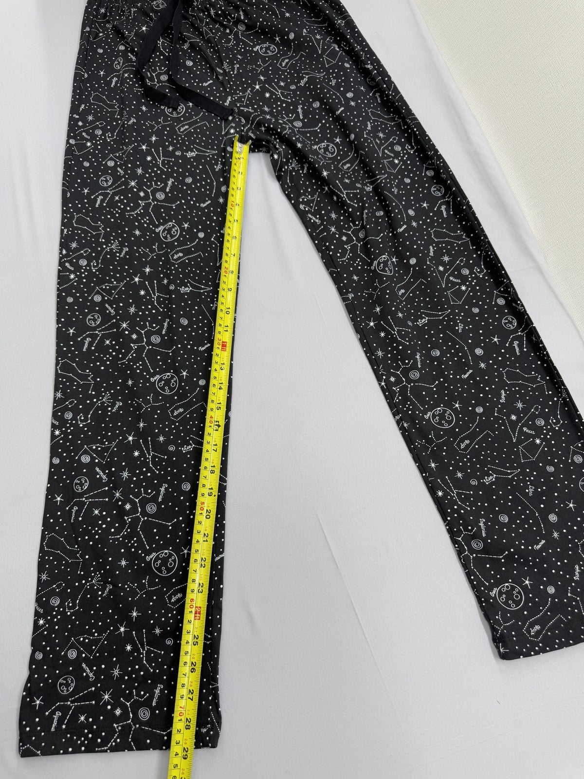 Koton Women's Black Stars Pajama Pants S Drawstring Loungewear