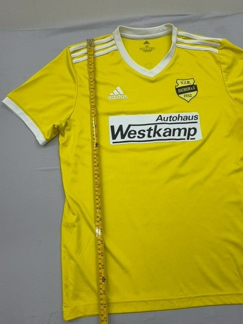 Adidas Men's Yellow AEROREADY V-Neck Jersey Size M