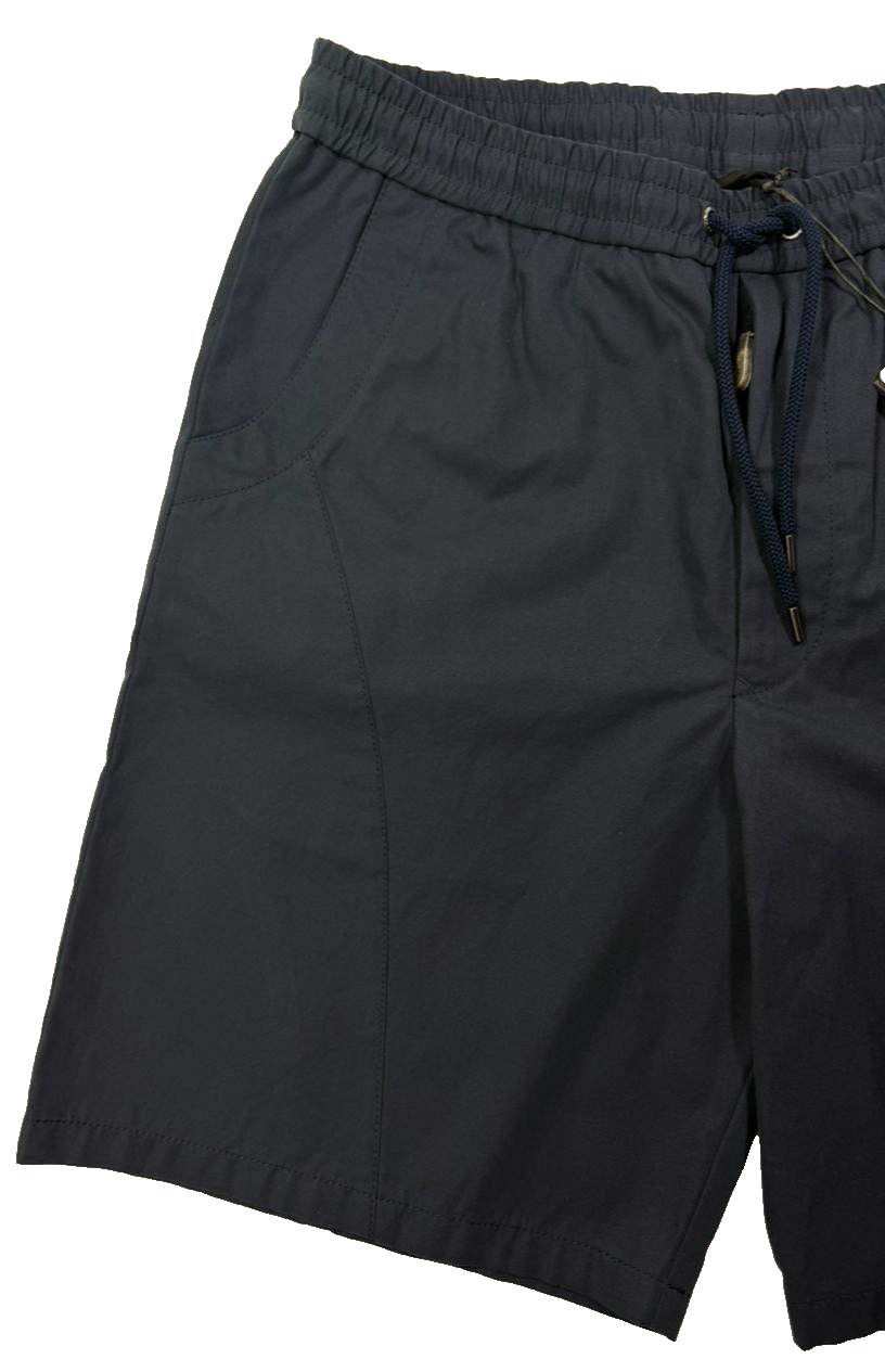 BNWT Armani Men's Navy Blue Shorts With A Drawstring - Size 46