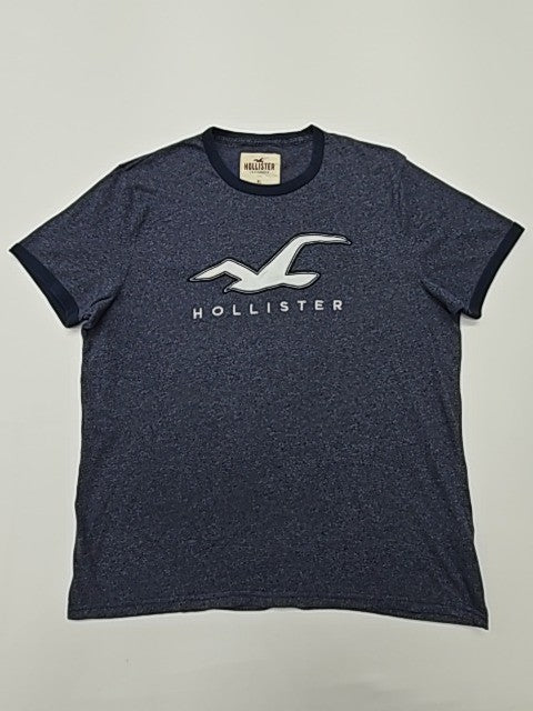 Hollister Men Navy T-Shirt size XL product image 1