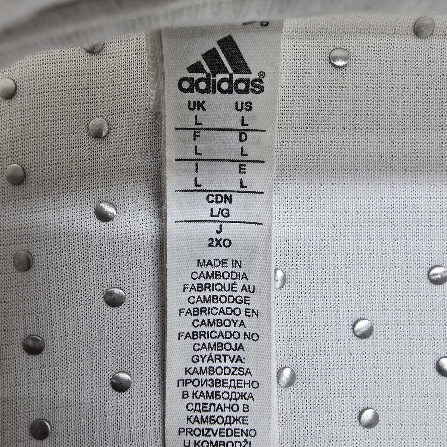Adidas Women's White Golf Polo L Moisture Wicking