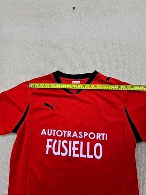 Puma Men's Red Football Jersey L Short Sleeve Crew Neck