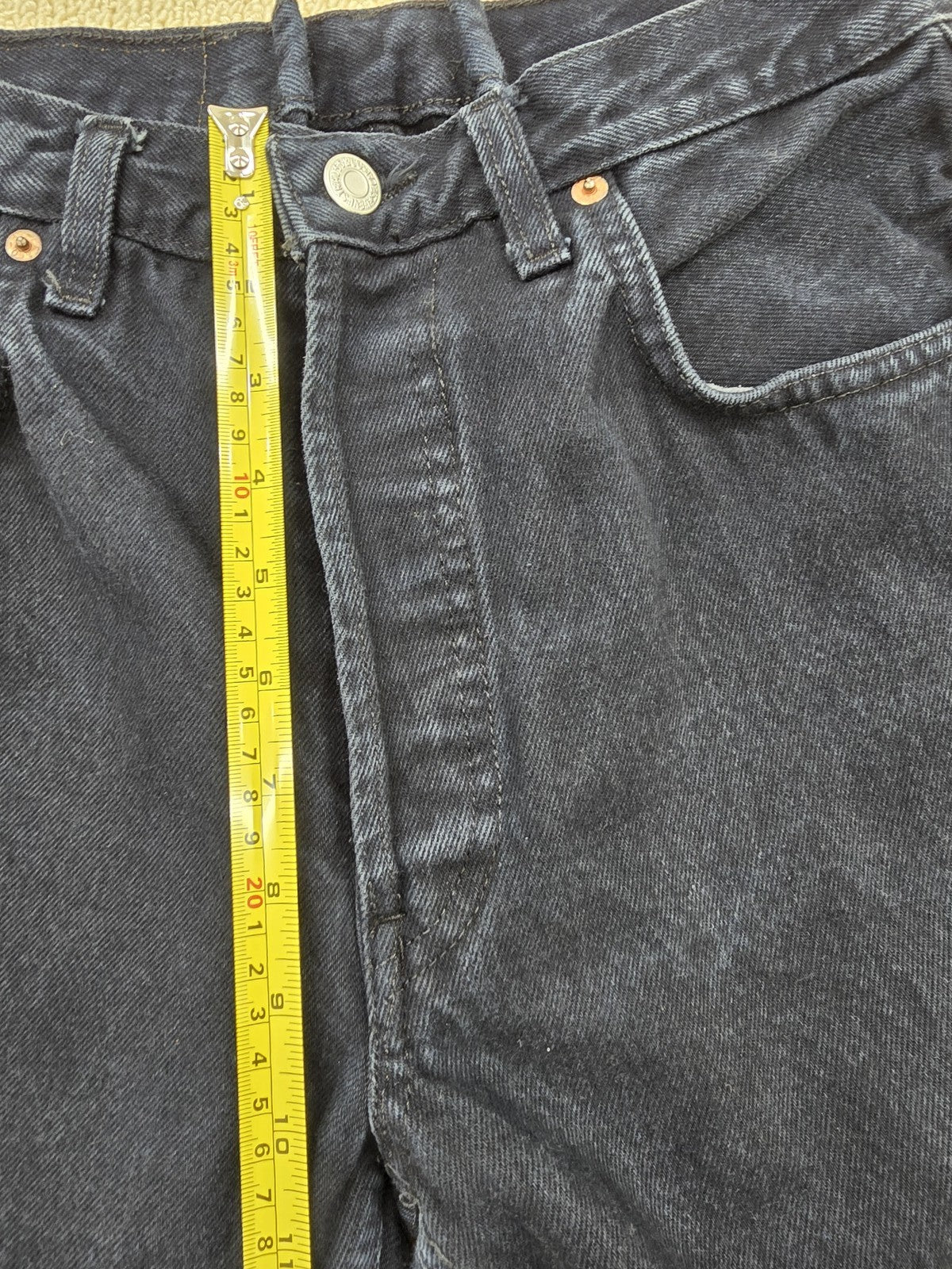 Levi's 501 Men's 31x36 Dark Indigo Button Fly Vintage Denim