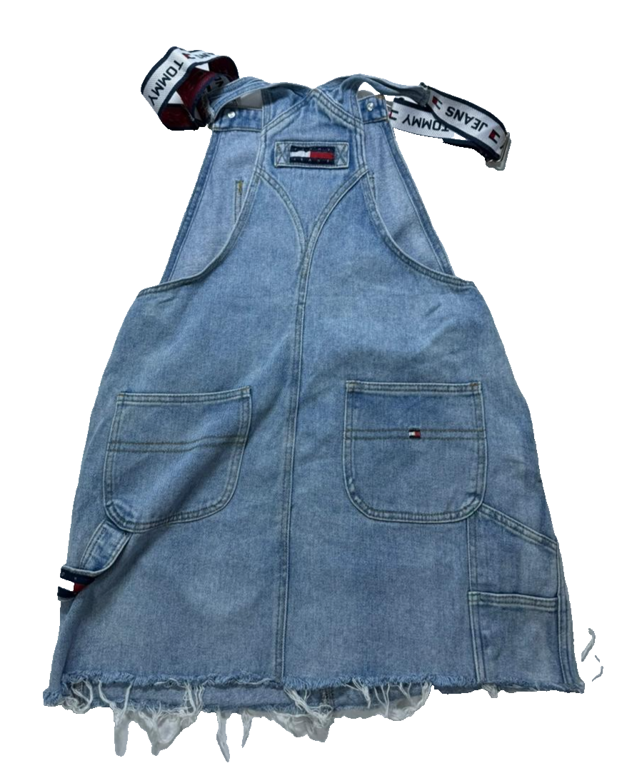 Tommy Denim Overall Skirt - Size M