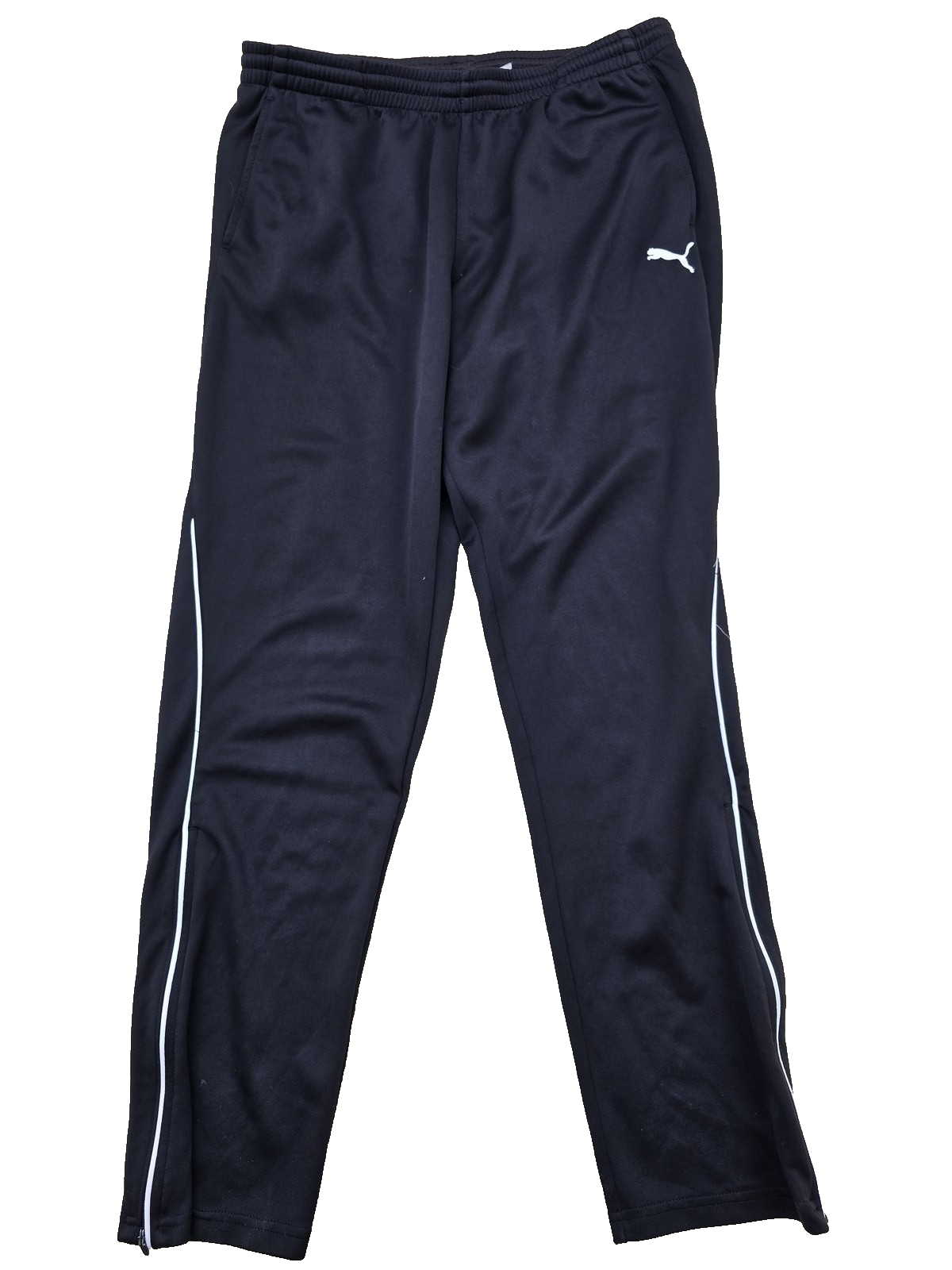 Puma Men's Black Track Pants Size L 100% Polyester