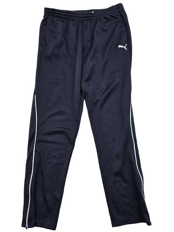Puma Men's Black Track Pants Size L 100% Polyester