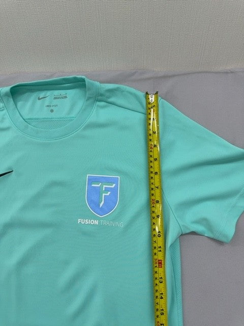 Nike Dri-FIT Teal T-Shirt L Short Sleeve Crewneck Poly Jersey