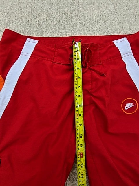 Nike Men's Red/Orange Board Shorts Size M Swimming