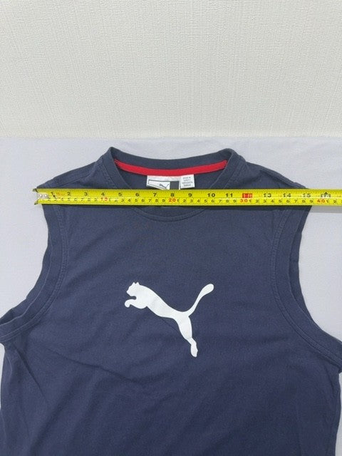 Puma Men's Navy Tank Top M Sleeveless Crew Neck Turkey