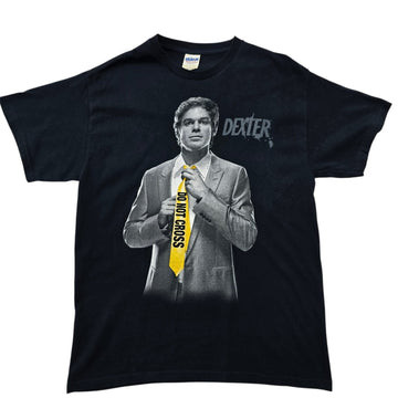 Gildan Unisex Dexter Morgan Black Graphic T-Shirt Size M