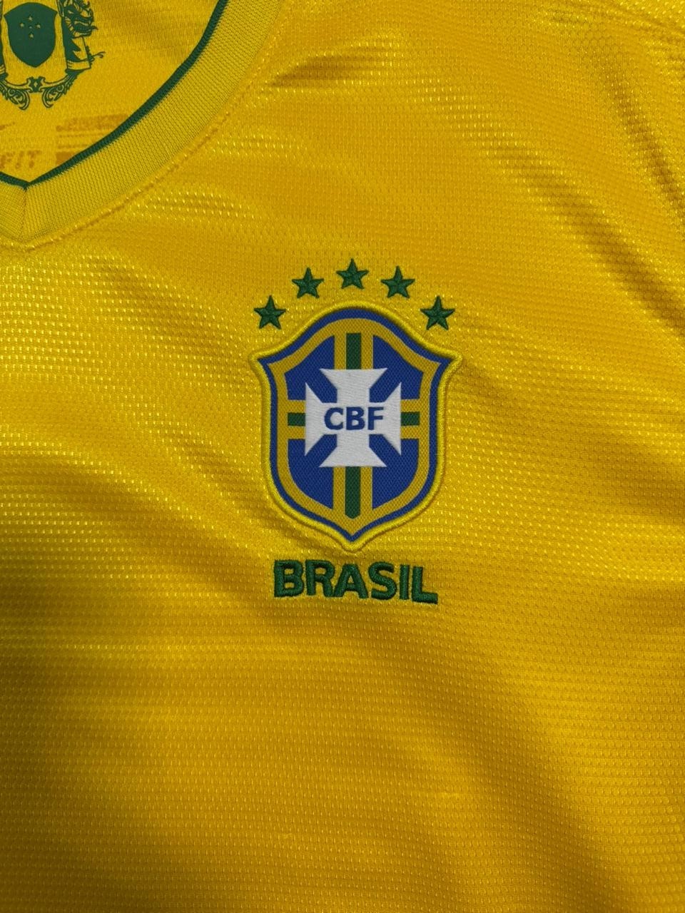 Nike Brazil National Team Soccer Jersey Yellow Green Men's Size L